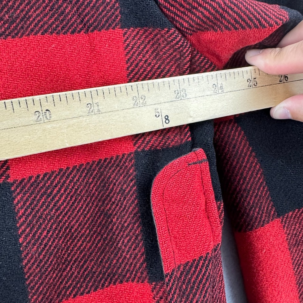 Vintage Pendleton Jacket Mens Large Red Plaid Mackinaw Cruiser 70s - Picture 14 of 15